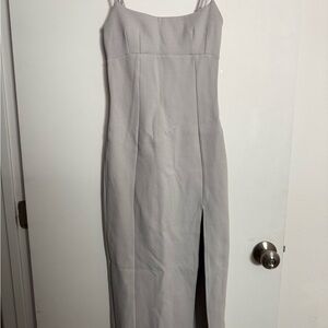 Zara Strapless Gray Dress